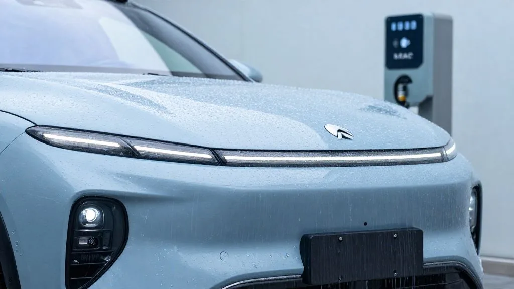 Automatic wash with EV sensors: cleaning ultrasonic pucks and radar window while keeping the charge port closed
